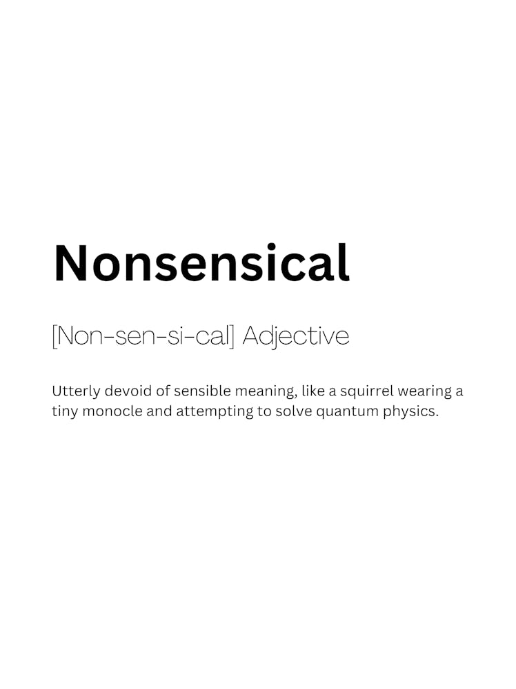 Nonsensical Definition Meaning