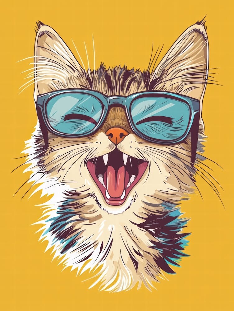 Cat With Glasses 3