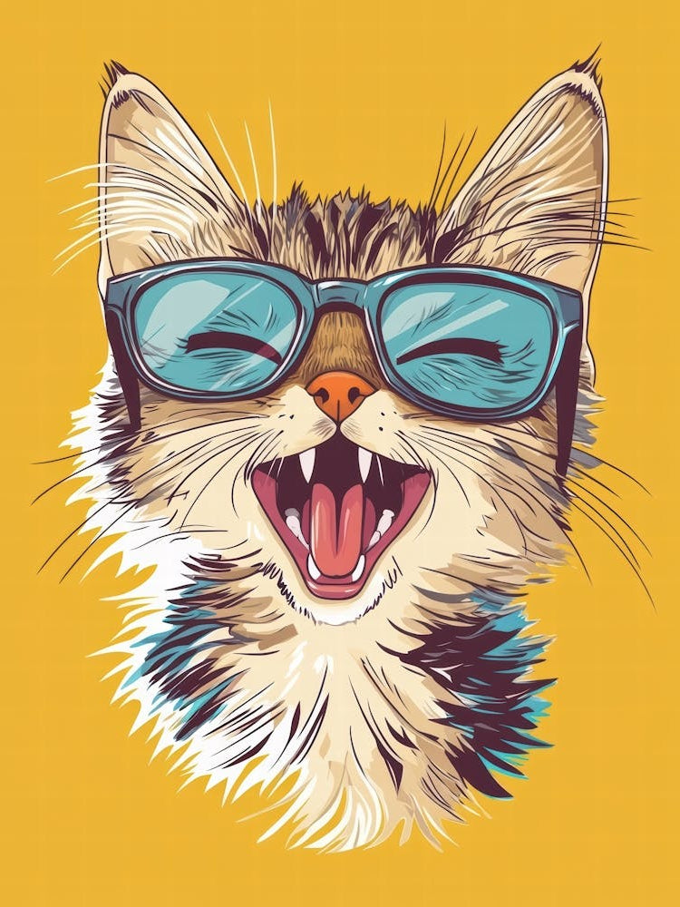 Cat With Glasses 3