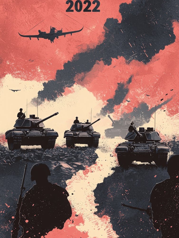 Aihrgdesign A Powerful Geopolitical Poster Marking The Start 5