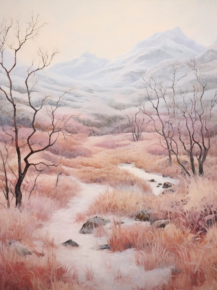 Dreamy Winter Painting Tierra Del Fuego National Park Argentina