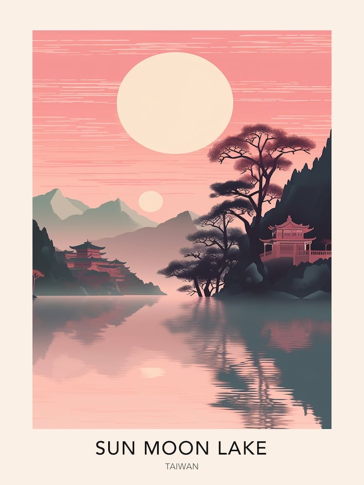 Sun Moon Lake, Taiwan Reiseposter
