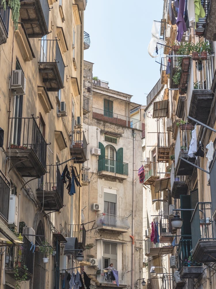 House And Balcony In Napoli, Italia