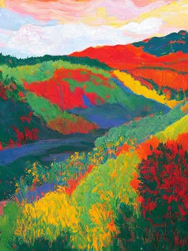 Thingvellir National Park 1 Iceland Abstract Colourful