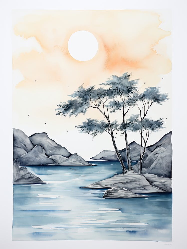 Watercolour Of The Baths   Virgin Gorda British Virgin Islands 2