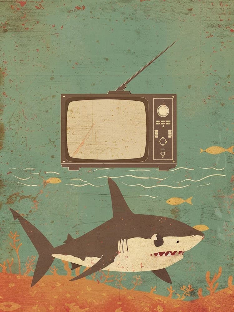 Shark & A Tv Muted Pastels 2