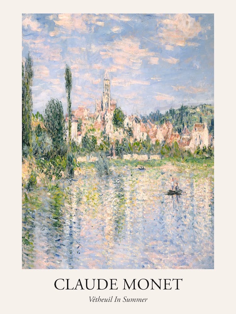 Vétheuil In Summer, Claude Monet Poster