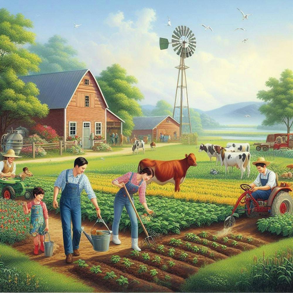 Farm Family Jigsaw Puzzle
