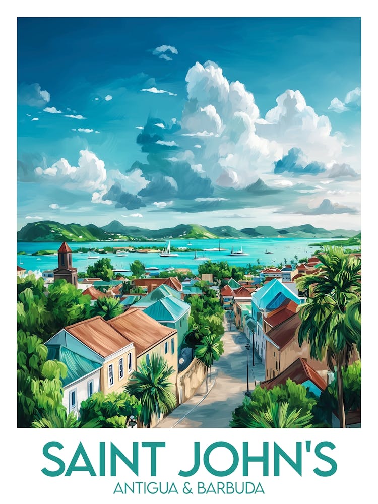Affiche de voyage Saint Johns