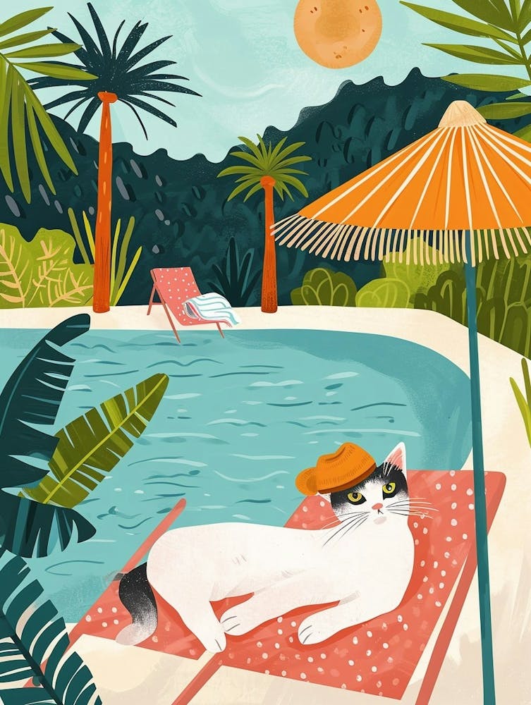 Chat Balinais - Illustration de Conte 3