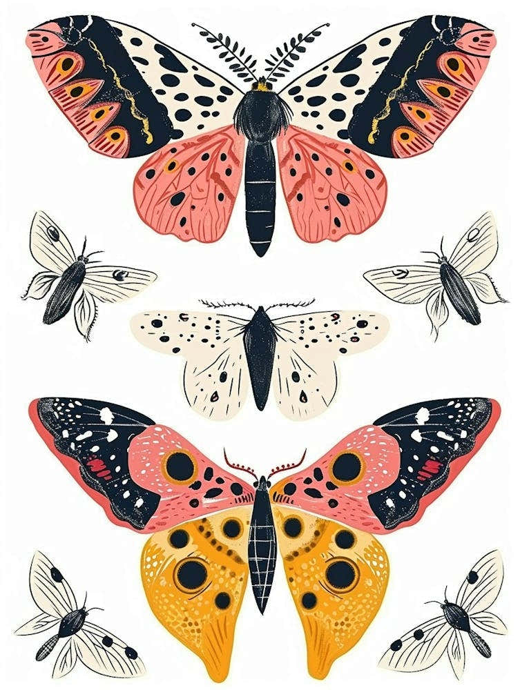 Colourful Insect Illustration Butterfly 6