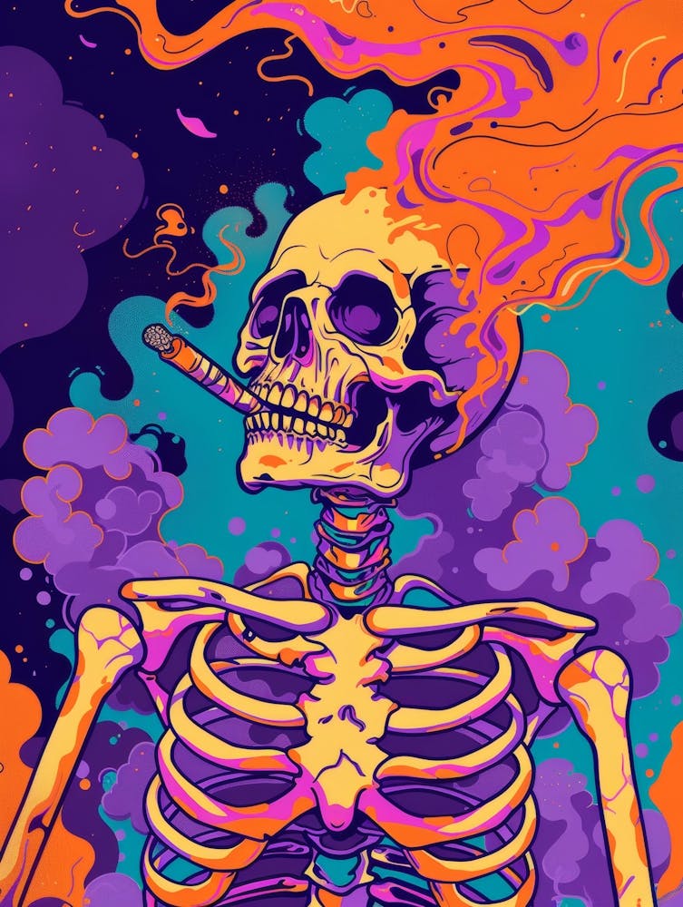 Psychedelic Skeleton 6