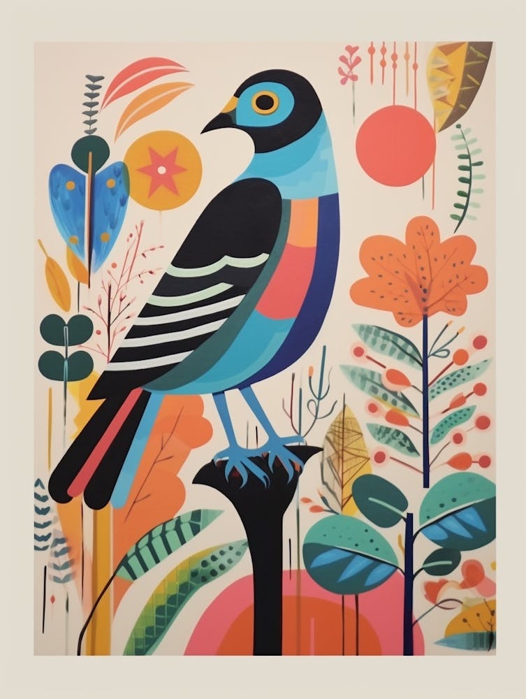 Colourful Scandi Bird Harrier 1