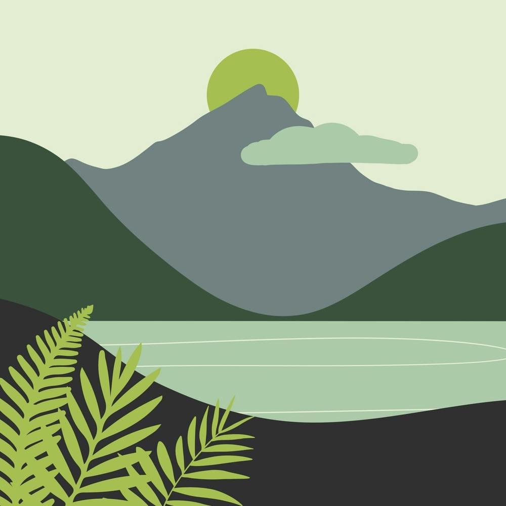 Landscape With Ferns