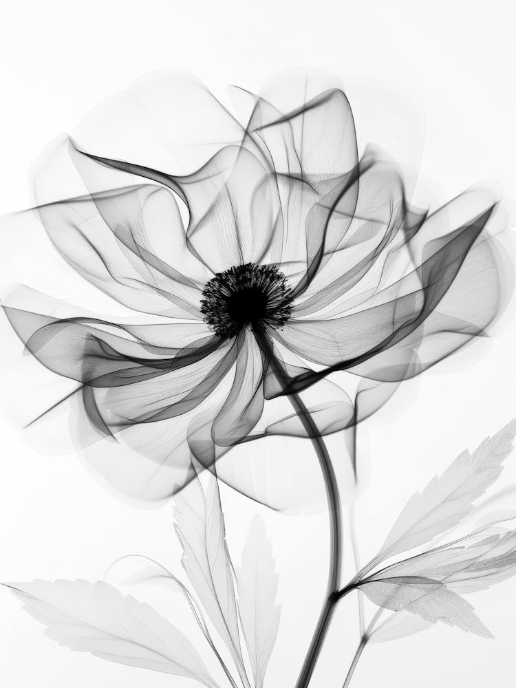 Black And White Flower 30