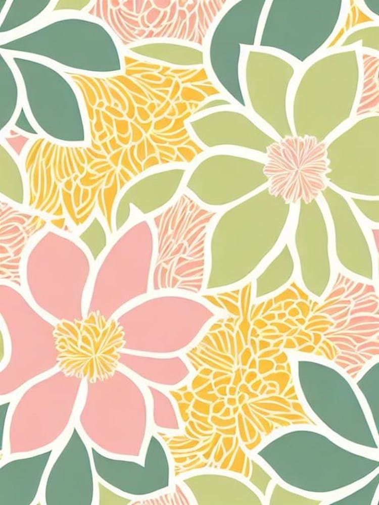 Cypress Pastel Floral 4 Flower