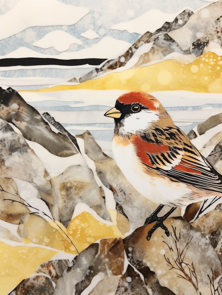 Bird Illustration Sparrow 4