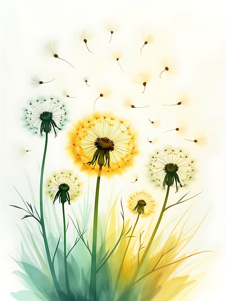 Tranquil Plant Form For Contemporary Walls