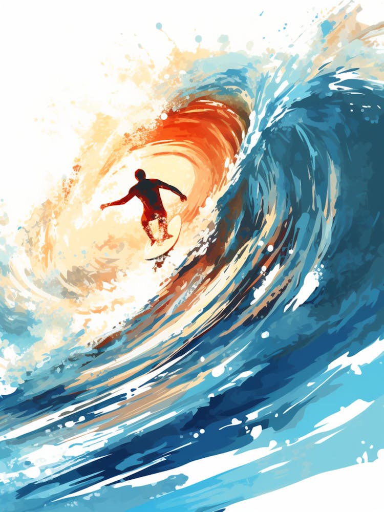 Surfing In A Wave On Navagio Beach Shipwreck Beach 2