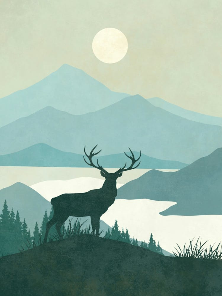 Deer In The Mountains 7
