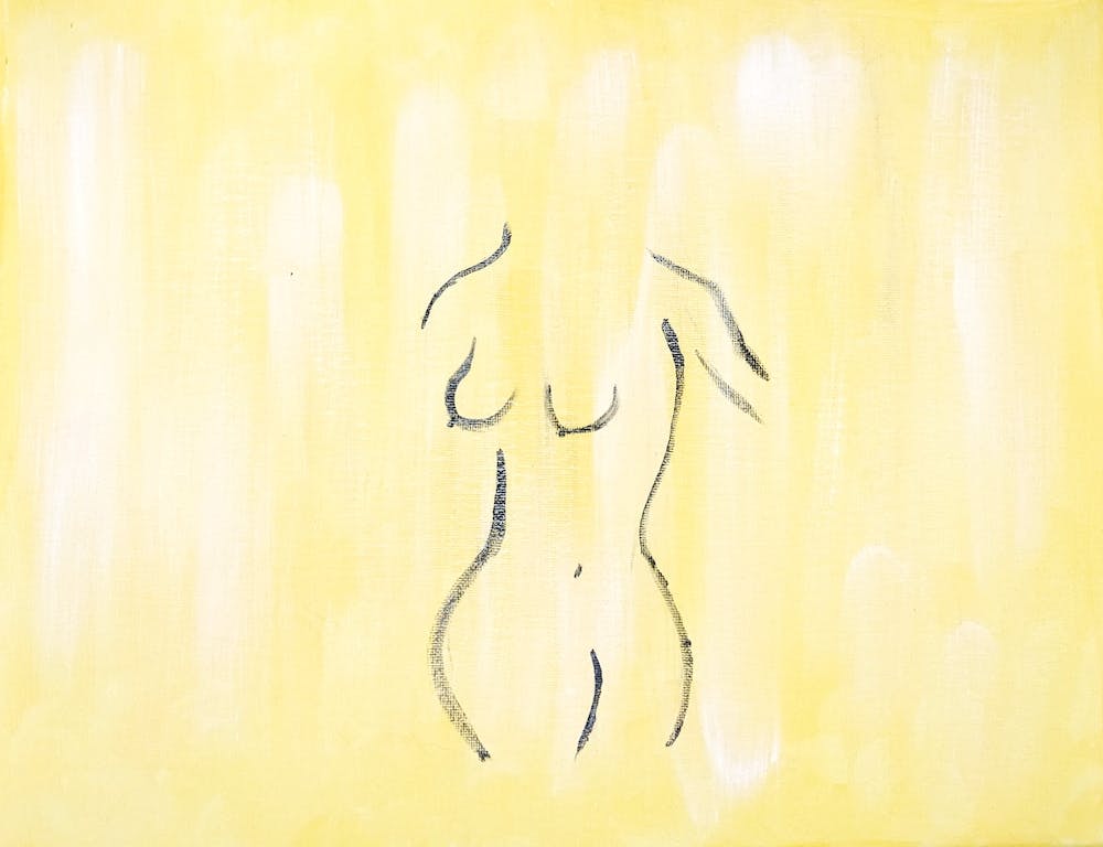 Nude On Yellow