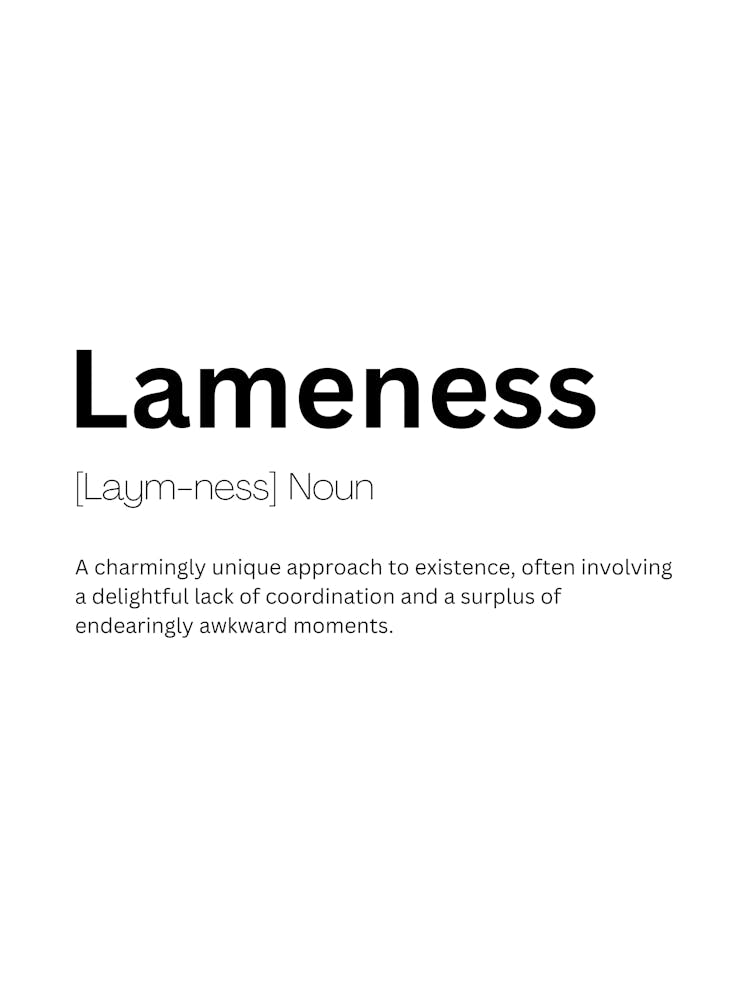 Lameness Definition Meaning