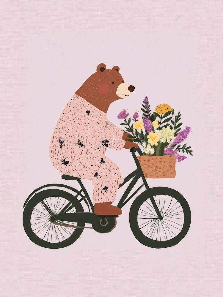Bear Riding A Bike