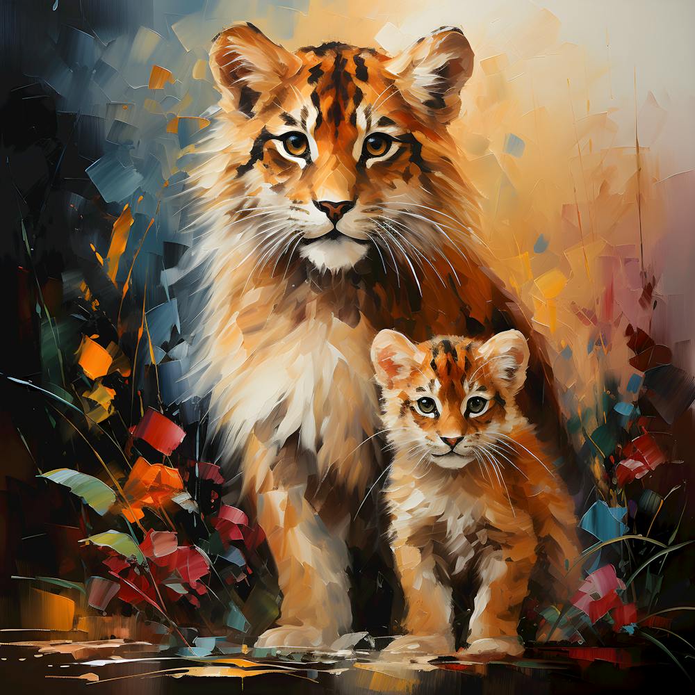 Guardians Of Love Heartfelt Illustration Celebrating Motherhood