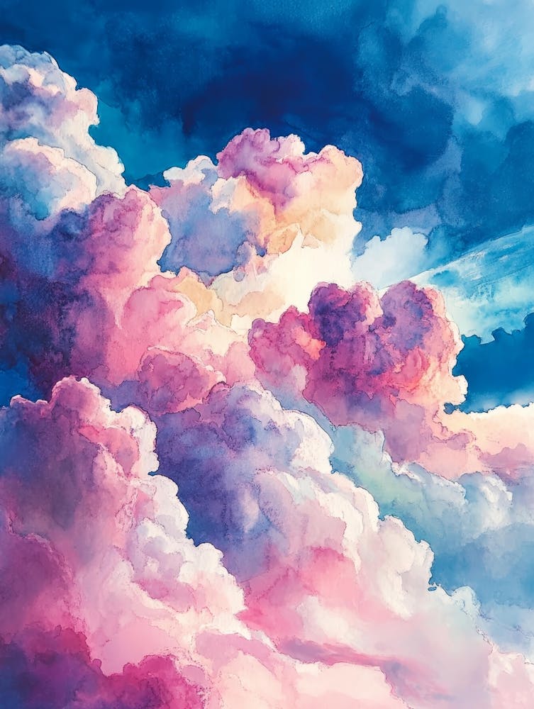 Watercolor Clouds 3
