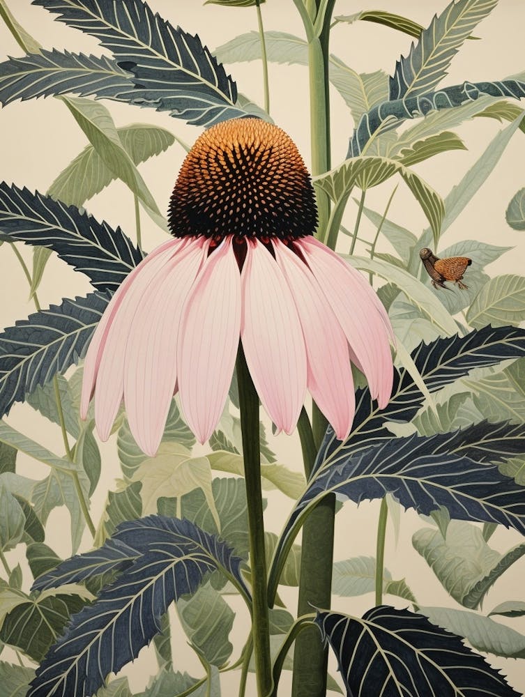 Flower Illustration Coneflower 3