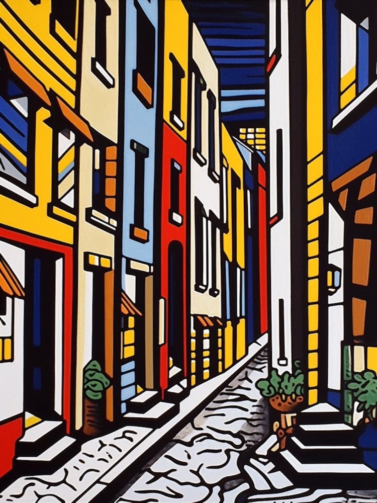 Painting Of Buenos Aires In The Style Of Pop Art 2