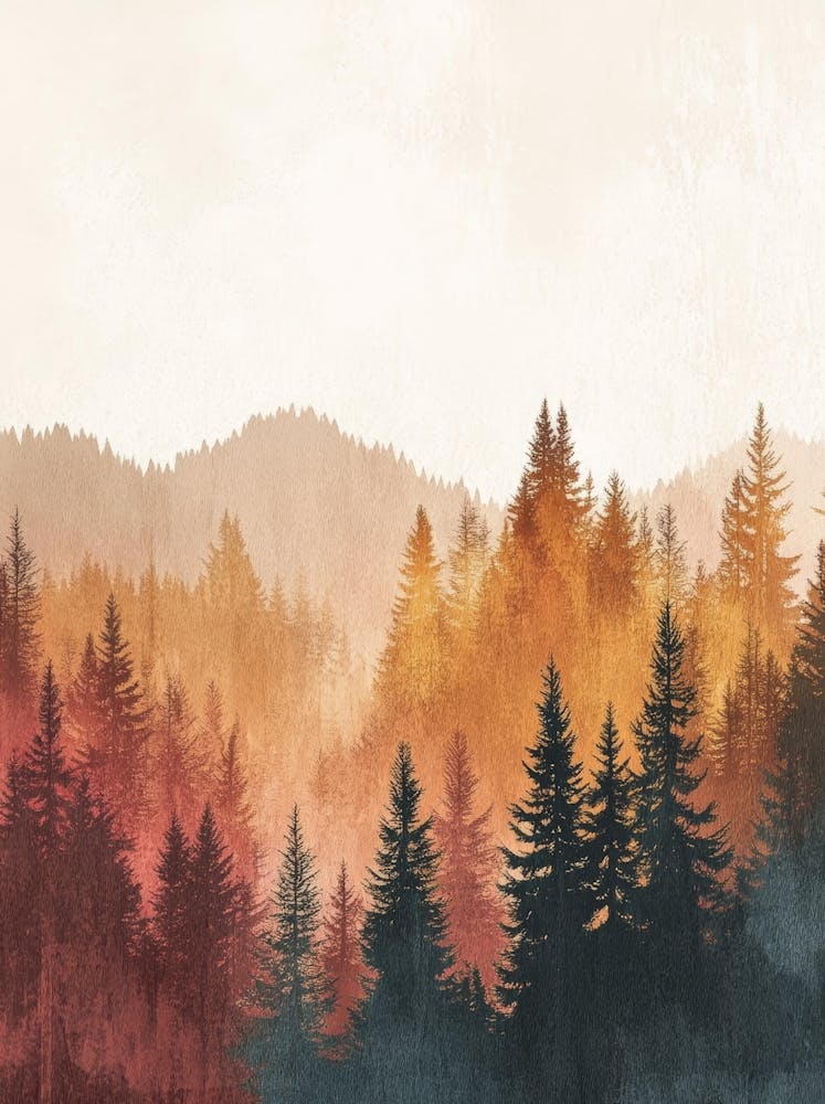 Autumn Forest Canvas Art