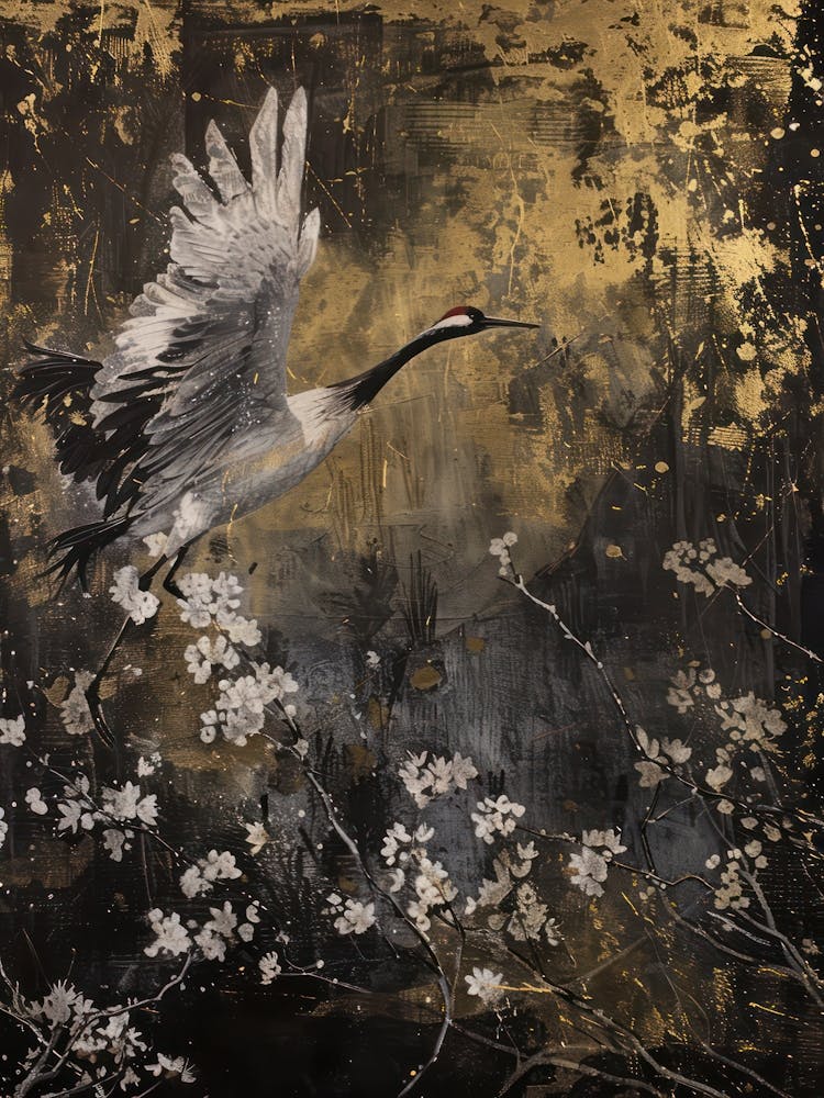 Flying Crane Effect Collage 3