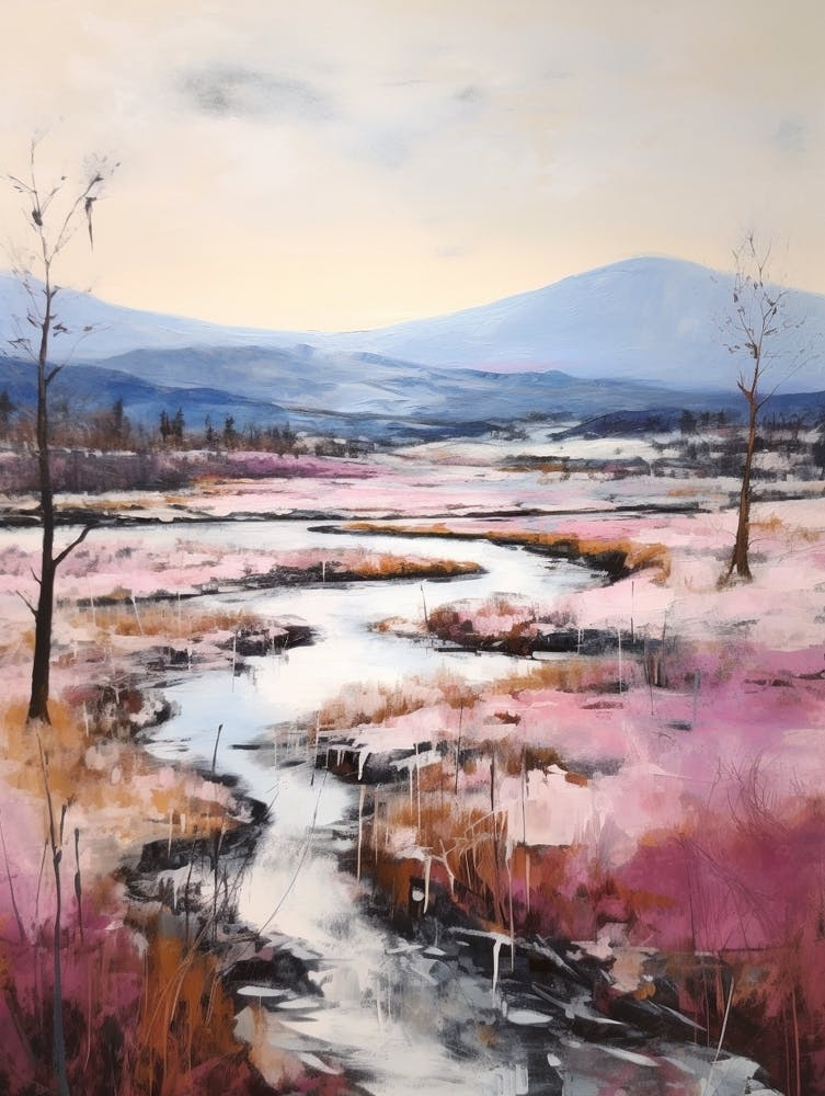 Dreamy Winter Painting Cairngorms National Park Scotland 1