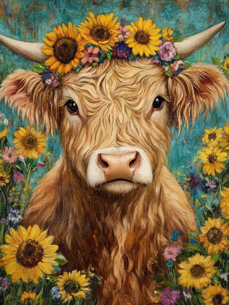 Sunflower Cow