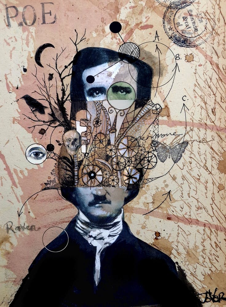 Poe With Exaggerated Thoughts