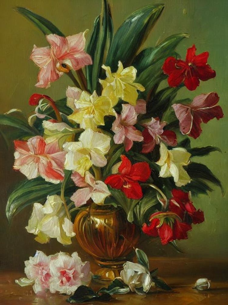 Amaryllis Painting 2 Flower