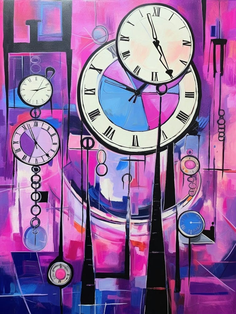 Time Abstract Geometric Illustration 2