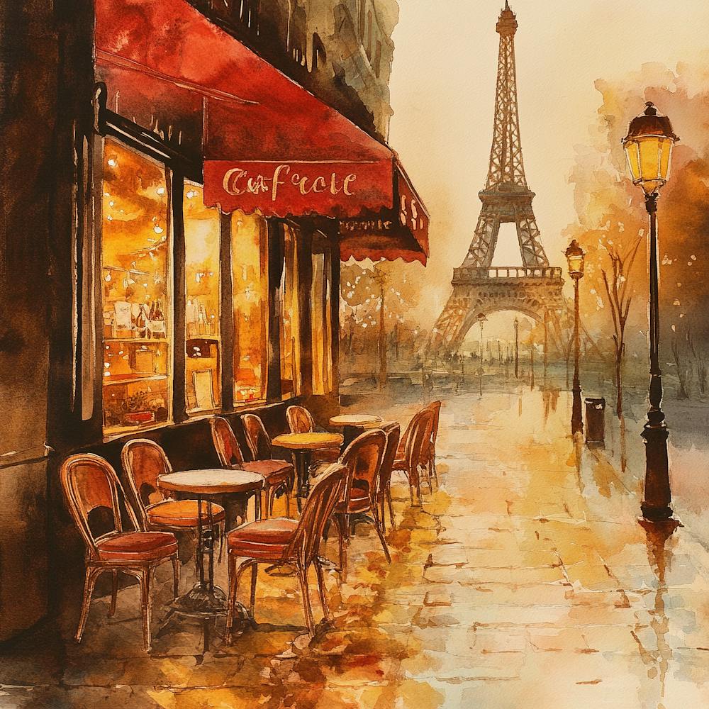 Romantic Paris Cafe 12