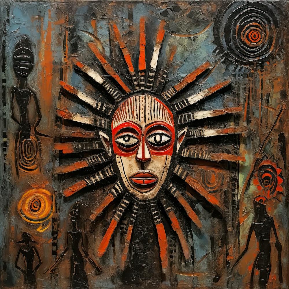 Afrikanisches Gesicht