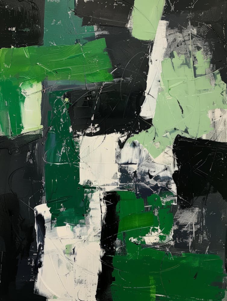 Abstract Green Painting 1