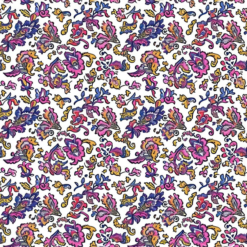 Aster Bloom London Fabrics Floral Pattern 4