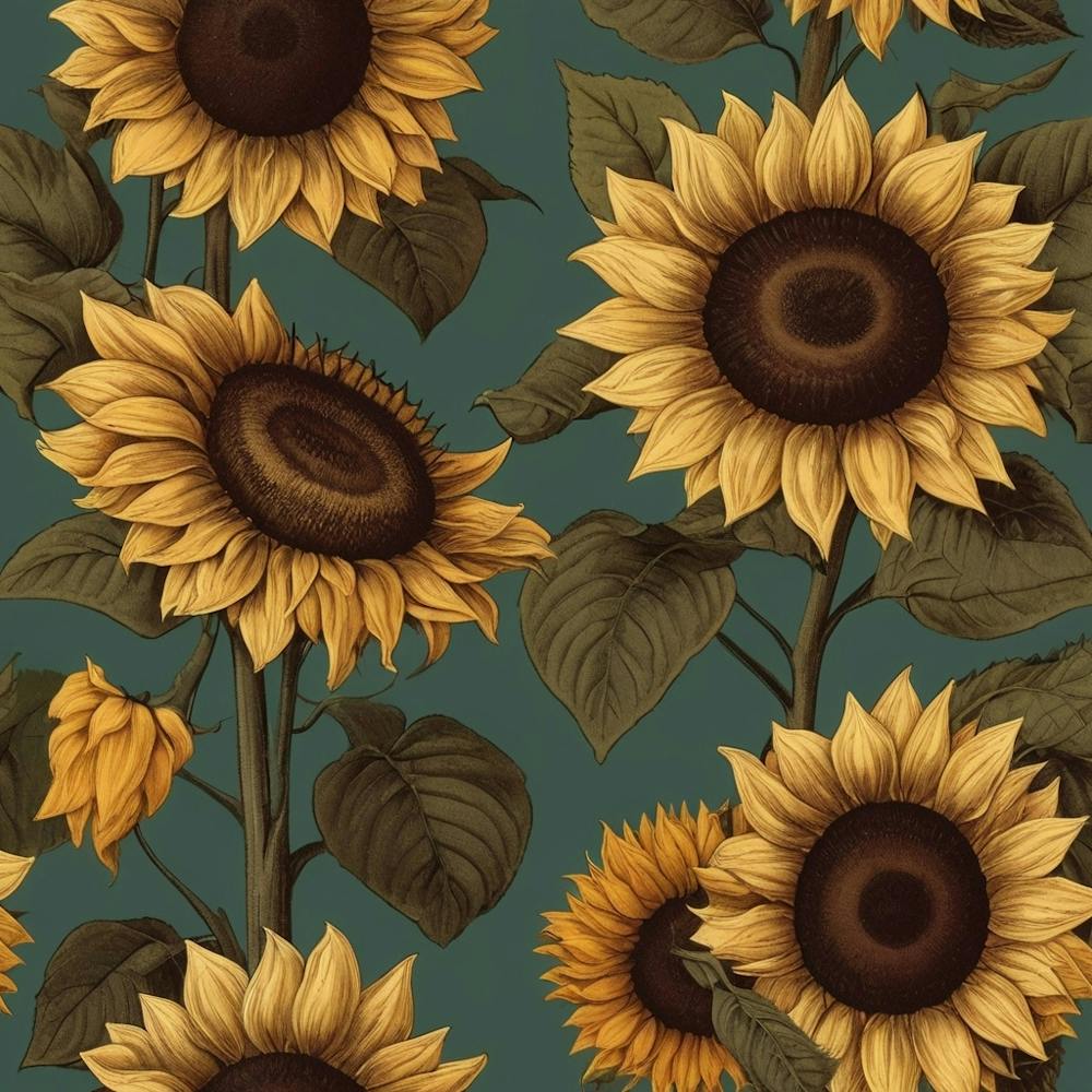 Default Default Retro Vintage Sunflower For Defferent Seasons 2 (1)