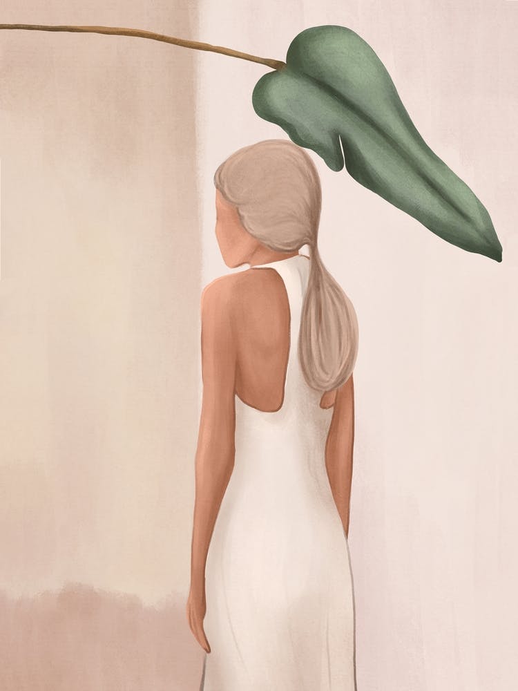 Abstract Woman in a Dress