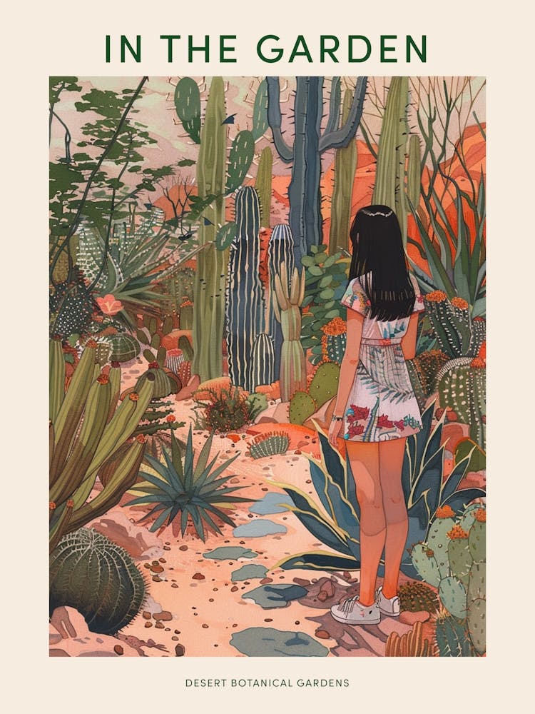 In The Garden Poster Desert Botanical Gardens Usa 1