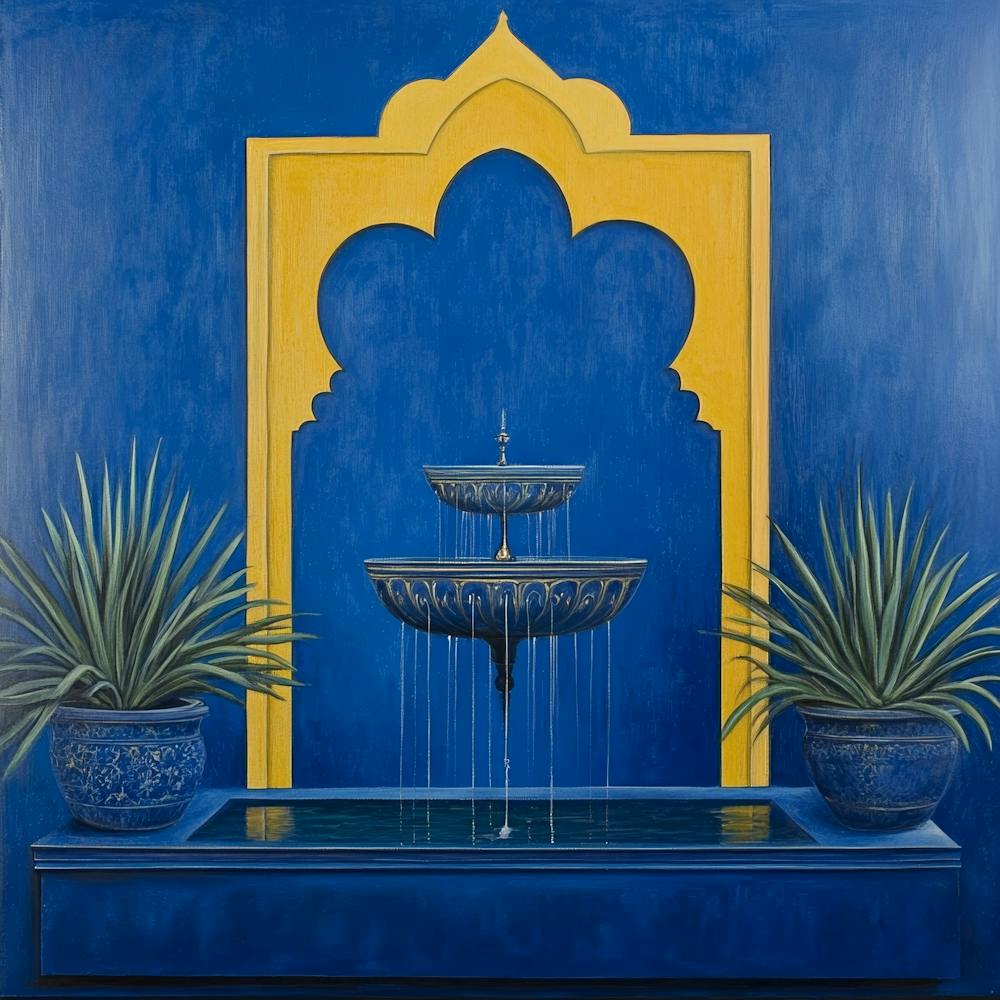 Fountain In Morocco Art