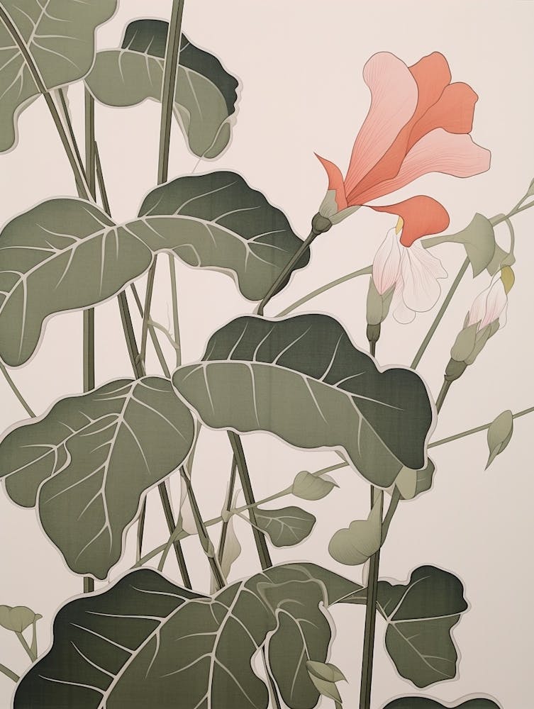 Flower Illustration Sweet Pea 3