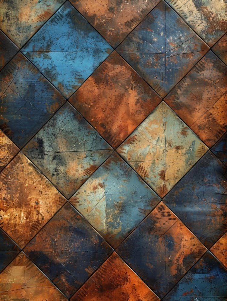 Rusty Tile Background