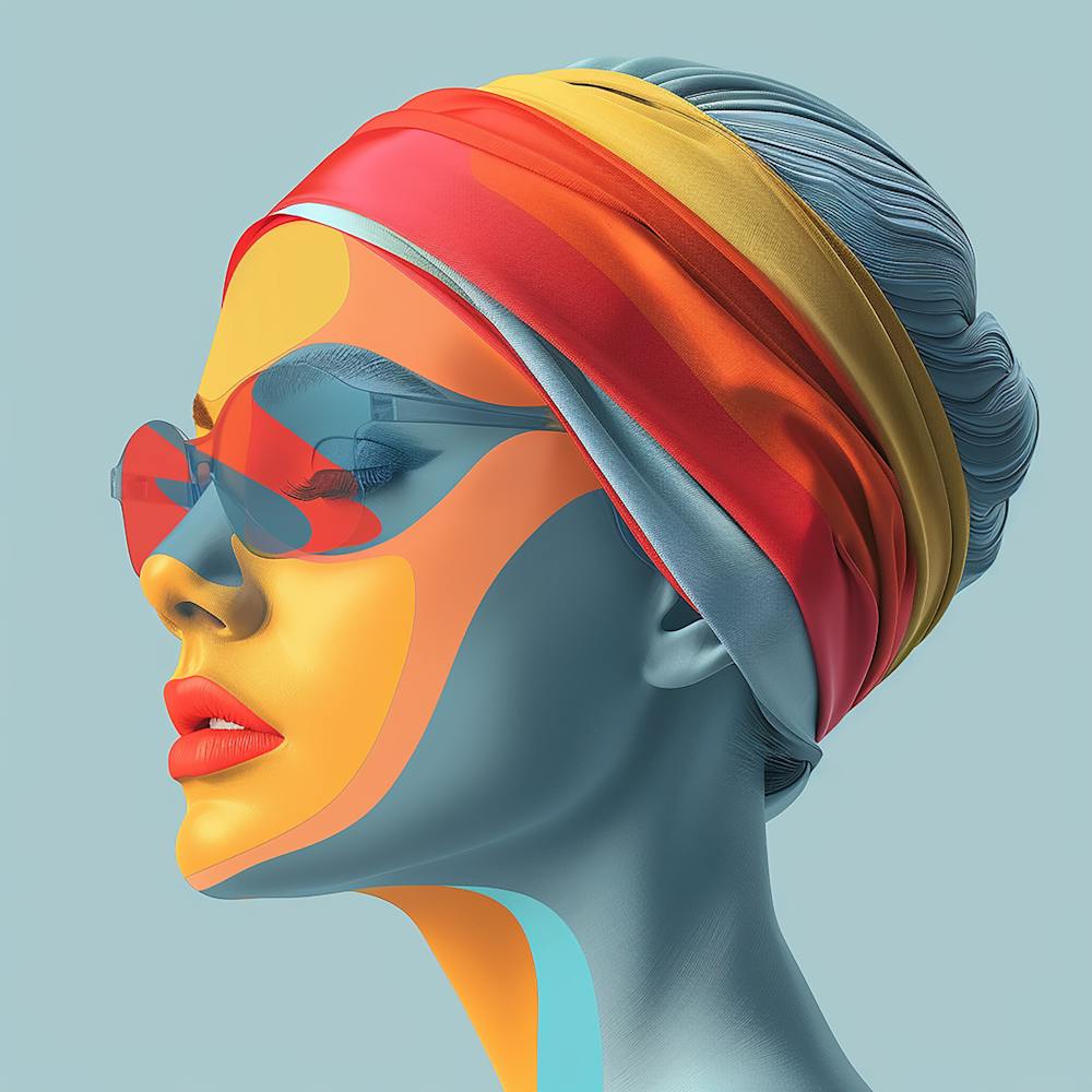 Portrait Of A Woman 12 - city wall art, colorful wall art, home decor, minimal art, modern wall art, wall art, wall decoration, wall print colourful wall art, decor wall art, digital art, digital art download, interior wall art, downloadable art, eclectic