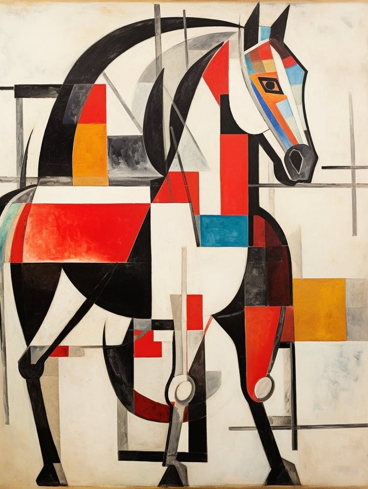 Horse Abstract Pop Art 7